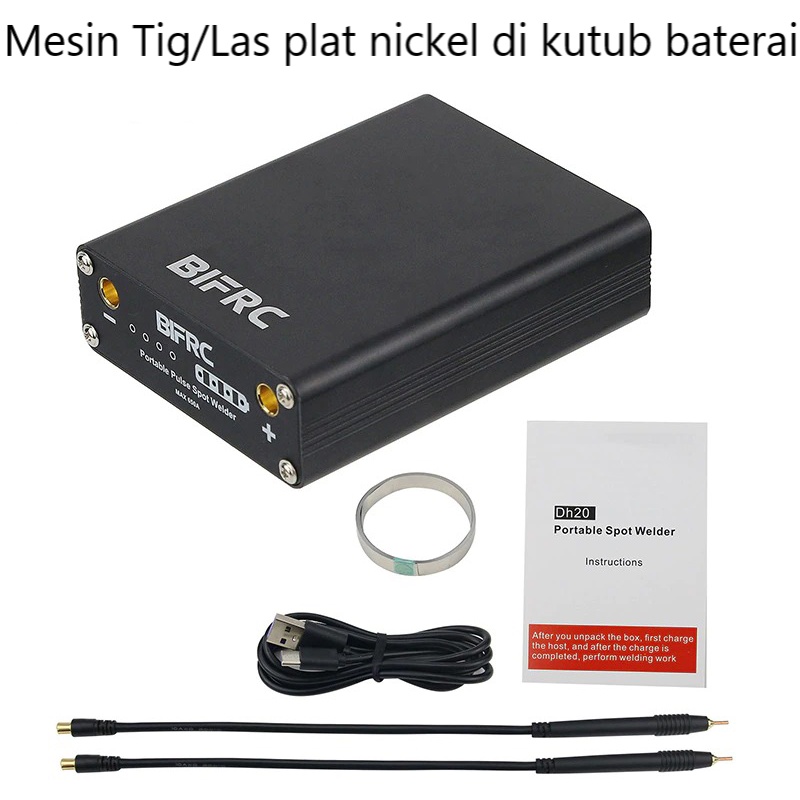 BIFRC Alat Mesin Las Mini DIY Pulse Spot Welder With Quick Release Pen - DH20 Pro+ - Black