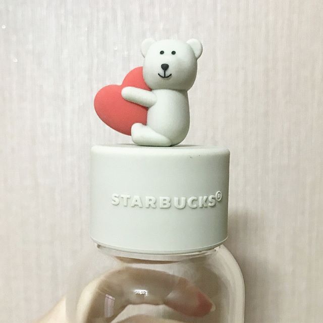 Starbucks Taiwan Love Bearista Glass Bottle