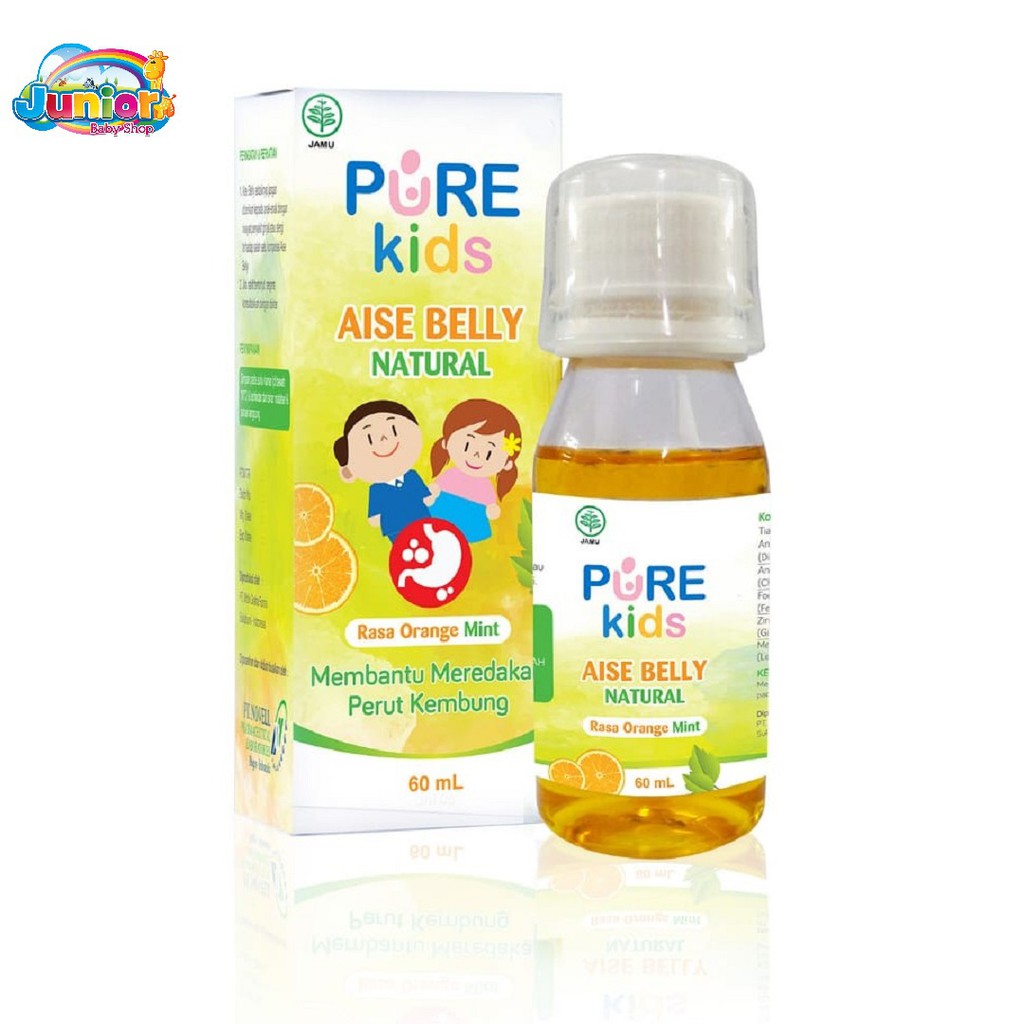 Pure Kids Aise Belly Natural 60ml - Obat Perut Kembung