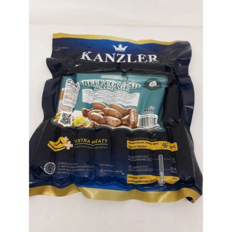 

Kanzler Beef cocktail sausage/250g (Bandung)