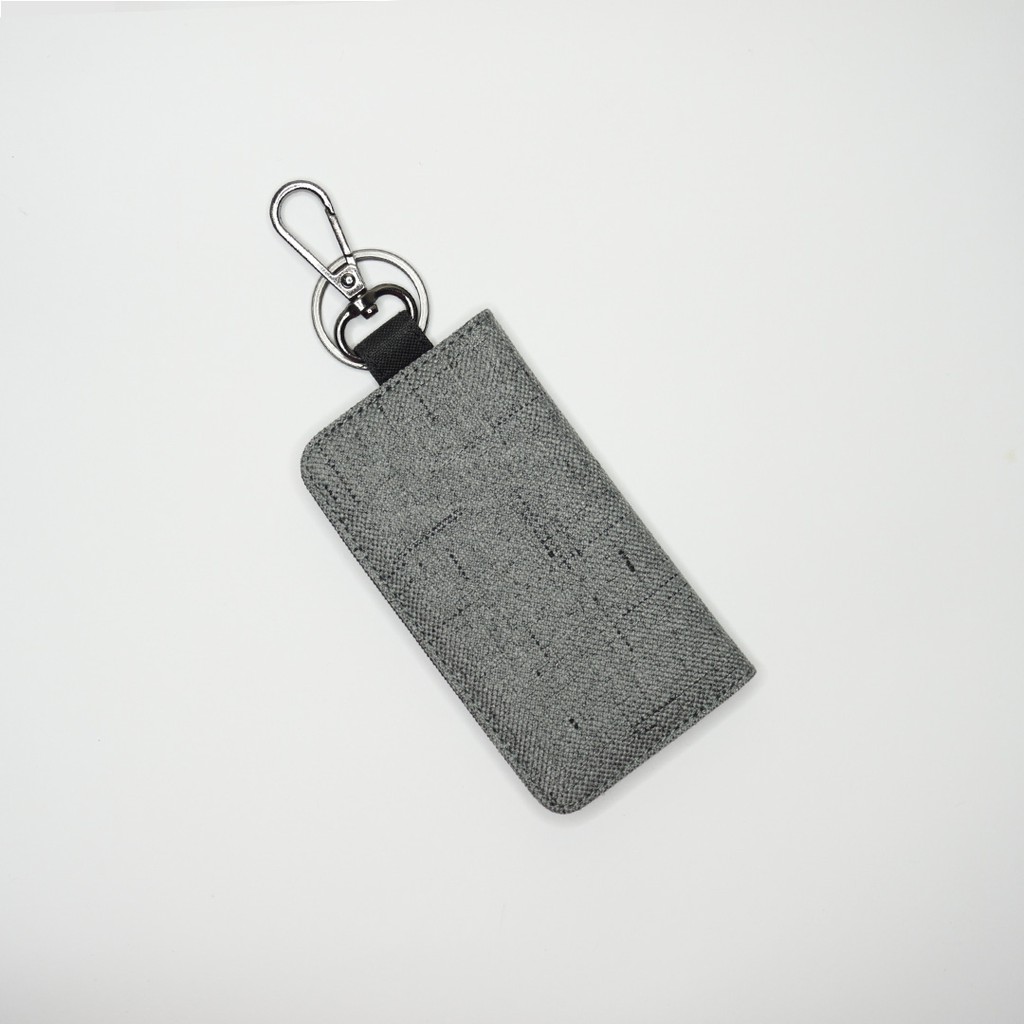 Gantungan Kunci Mobil Motor / Keychain / Dompet STNK Slim / Warna Abu Hitam - UGDK0001