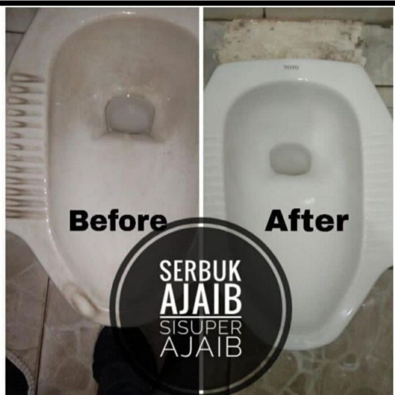 SERBUK AJAIB-SERBUK AJAIB PEMBERSIH KERAK KAMAR MANDIH