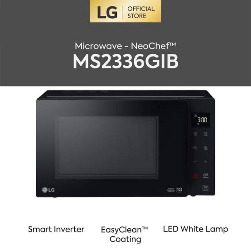 LG MICROWAVE SMART INVERTER MS2336GIB 23L