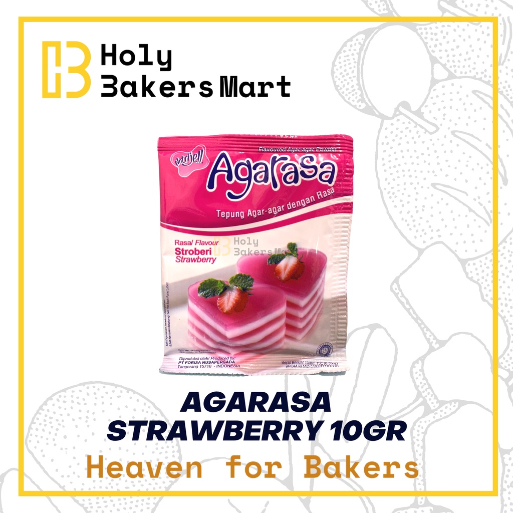 

AGARASA STRAWBERRY 10GR / NUTRIJELL AGARASA STRAWBERRY 10GR / AGARASA NUTRIJELL STRAWBERRY 10GR