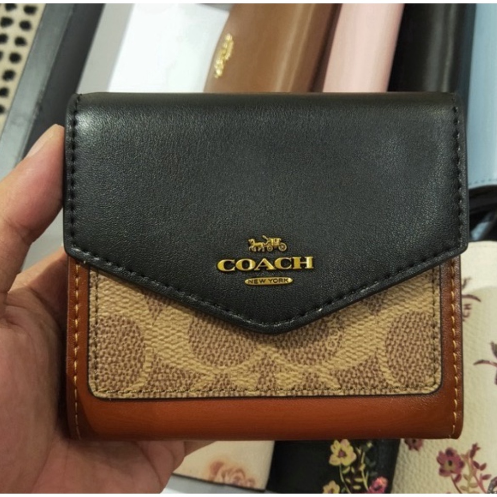 (SameDay Grab) 31548 67246 coach ladies wallet Short wallet folding wallet card bag