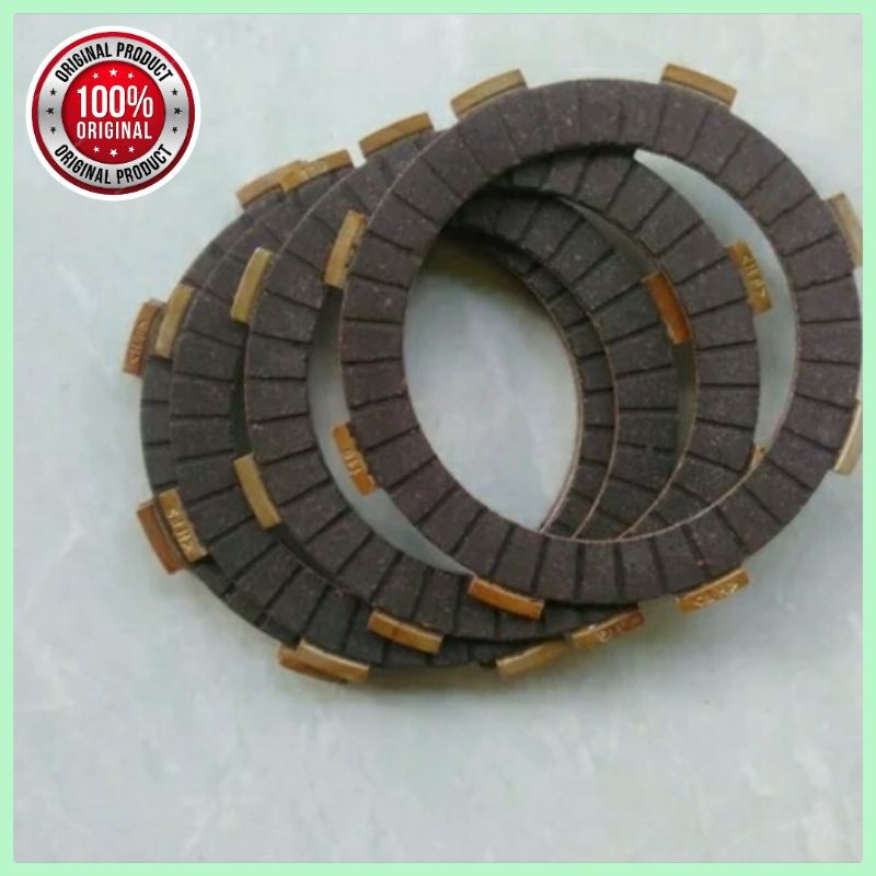 kampas kopling motoe roda tiga gerobak tossa hercules H4 original isi 6 pcs