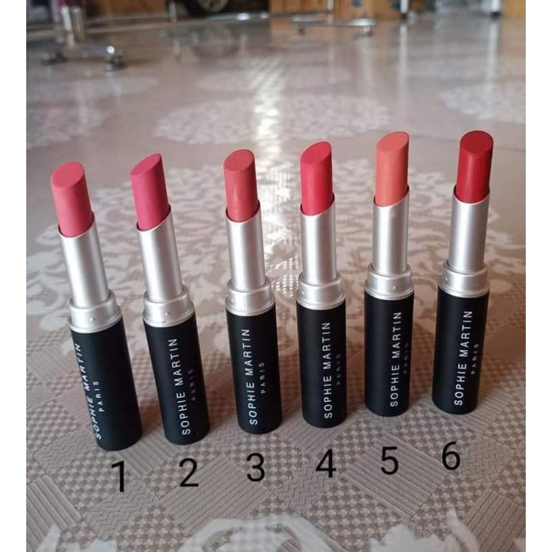 lipstik sepaket no 1 dan 5 matte sophie martin paris PROMO