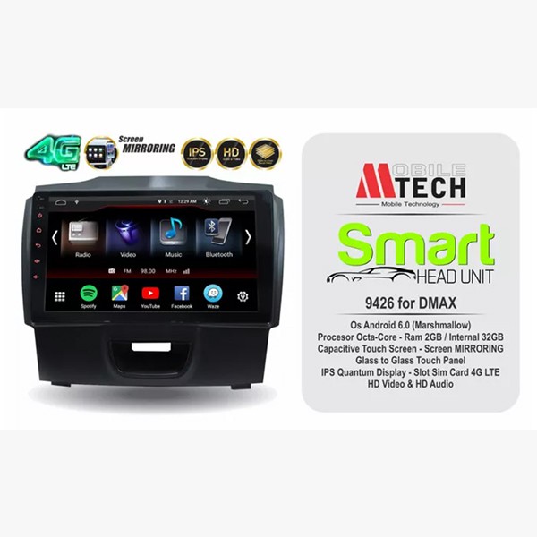 Mtech Head Unit Android Isuzu DMAX