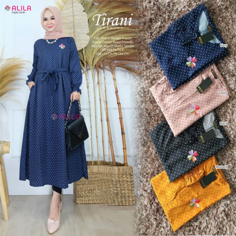Atasan Tunik Tirani Jumbo Tunik By Alila Peach Mango Import LD 110