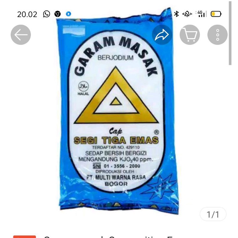 

Garem Cap Segi Tiga Emas