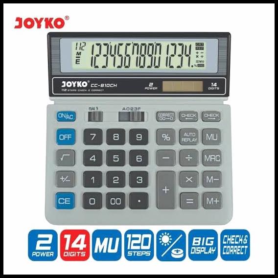 

Kalkulator Joyko Cc-810Ch Check & Correct 14 Digit