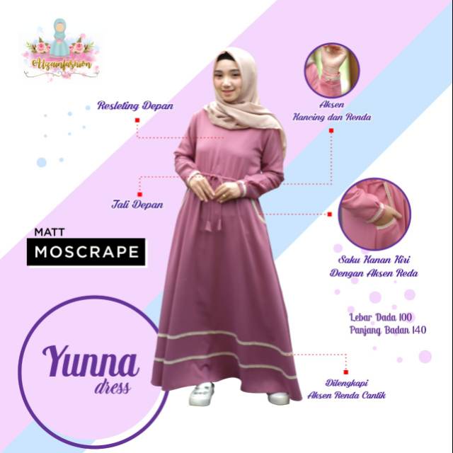Yunna Dress Alzain Fashion