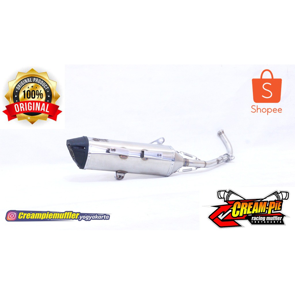knalpot creampie muffler vario 150cc std racing