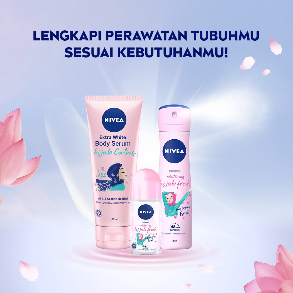 NIVEA Extra White Body Serum Hijab Cooling 180 ml