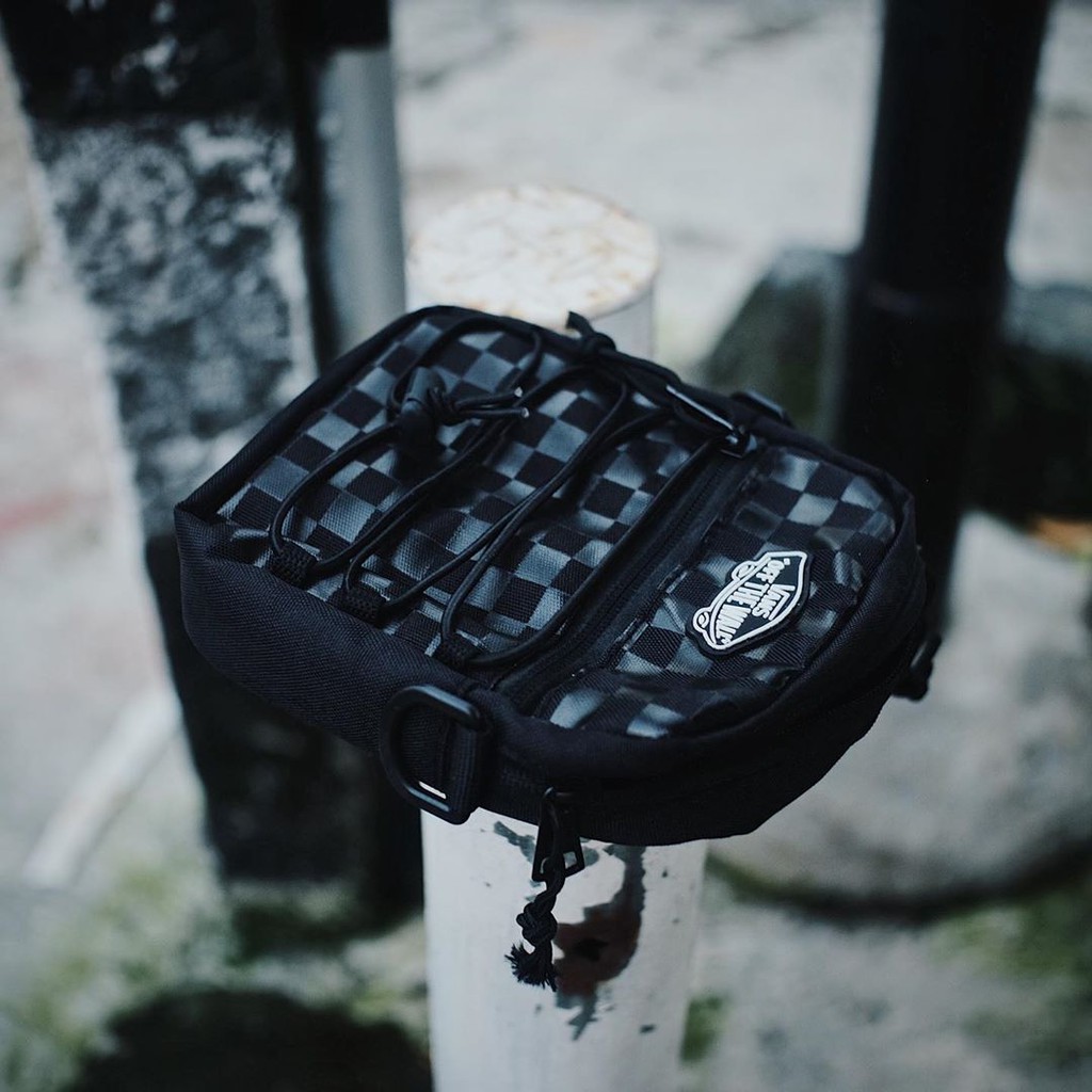 Vans Crossbody Bag Checkerboard Black/Black / Vans Slingbag Checkerboard Black