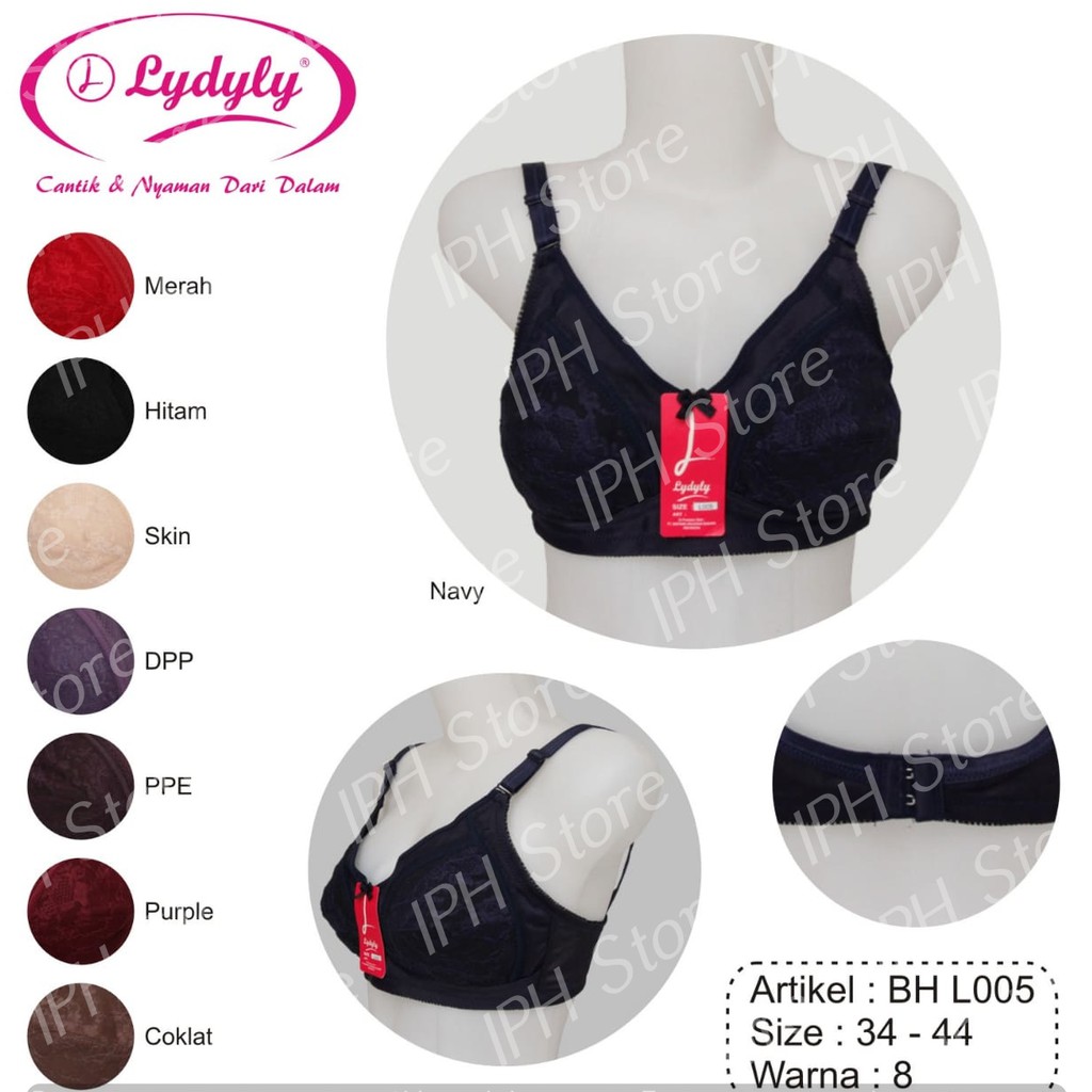 Bra / BH Lydyly L005B (Big Cup, Tanpa Kawat, Tanpa Busa)