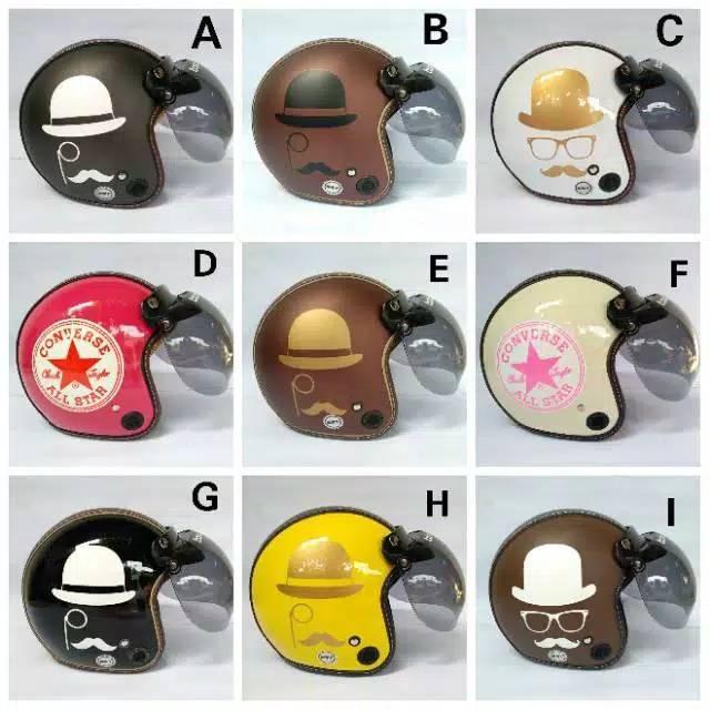 NS72 MURAH Helm Bogo Retro, Helm Bogo