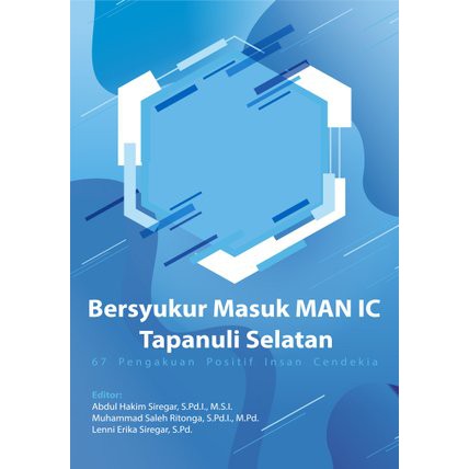 Buku Bersyukur Masuk MAN IC Tapanuli Selatan - Deepublish