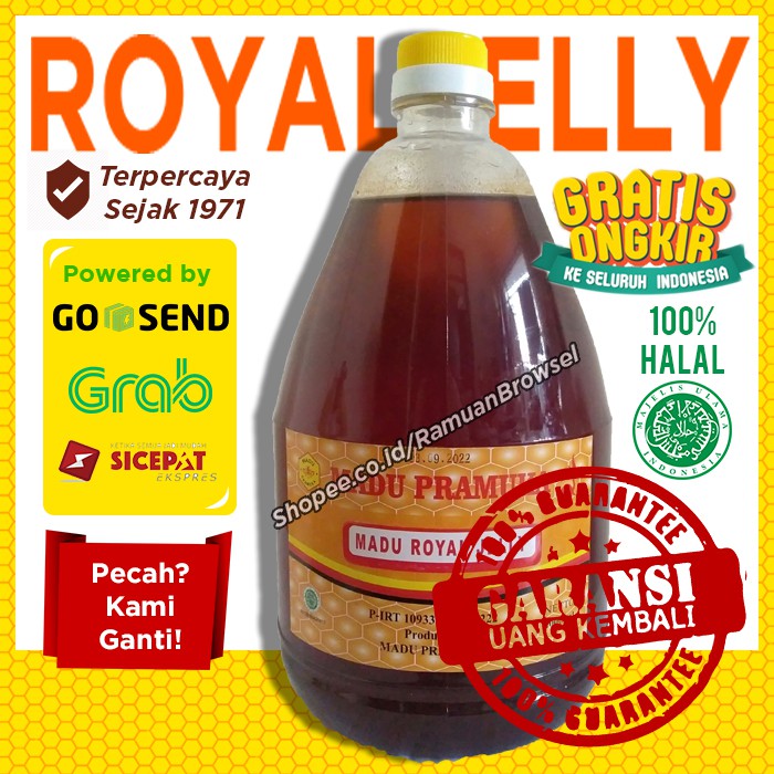 

Madu Royal Jelly Pramuka 2000ml (2 Liter)