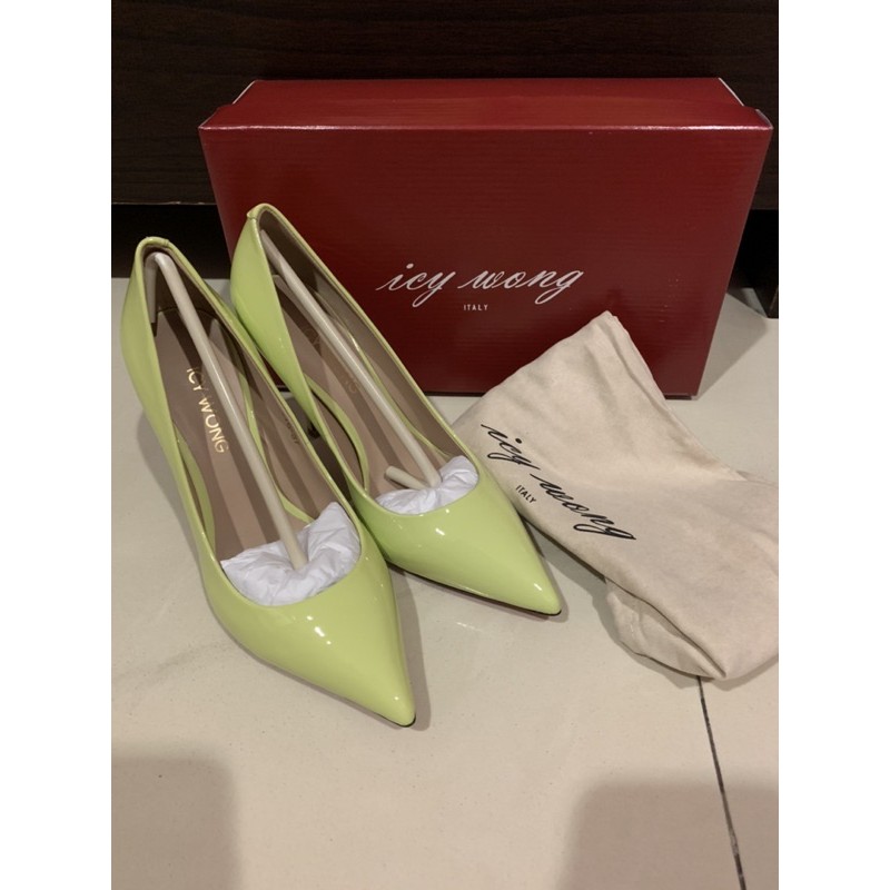 Icy Wong Heels Genuine Leather Shoes Sepatu Hak Kulit Asli