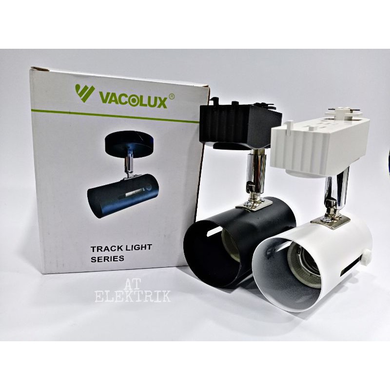 Lampu Sorot / Track Light / Spot Light Vacolux Warna Hitam / Putih