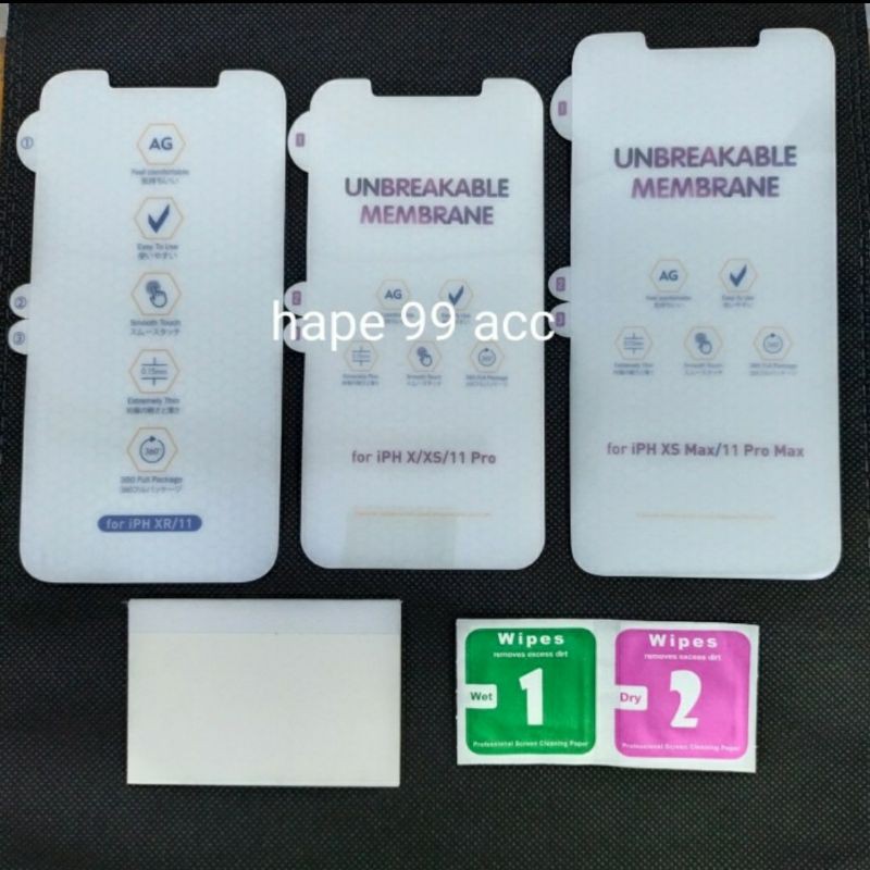 iphone X XS XR XS MAX anti gores hydrogel matte screen protector