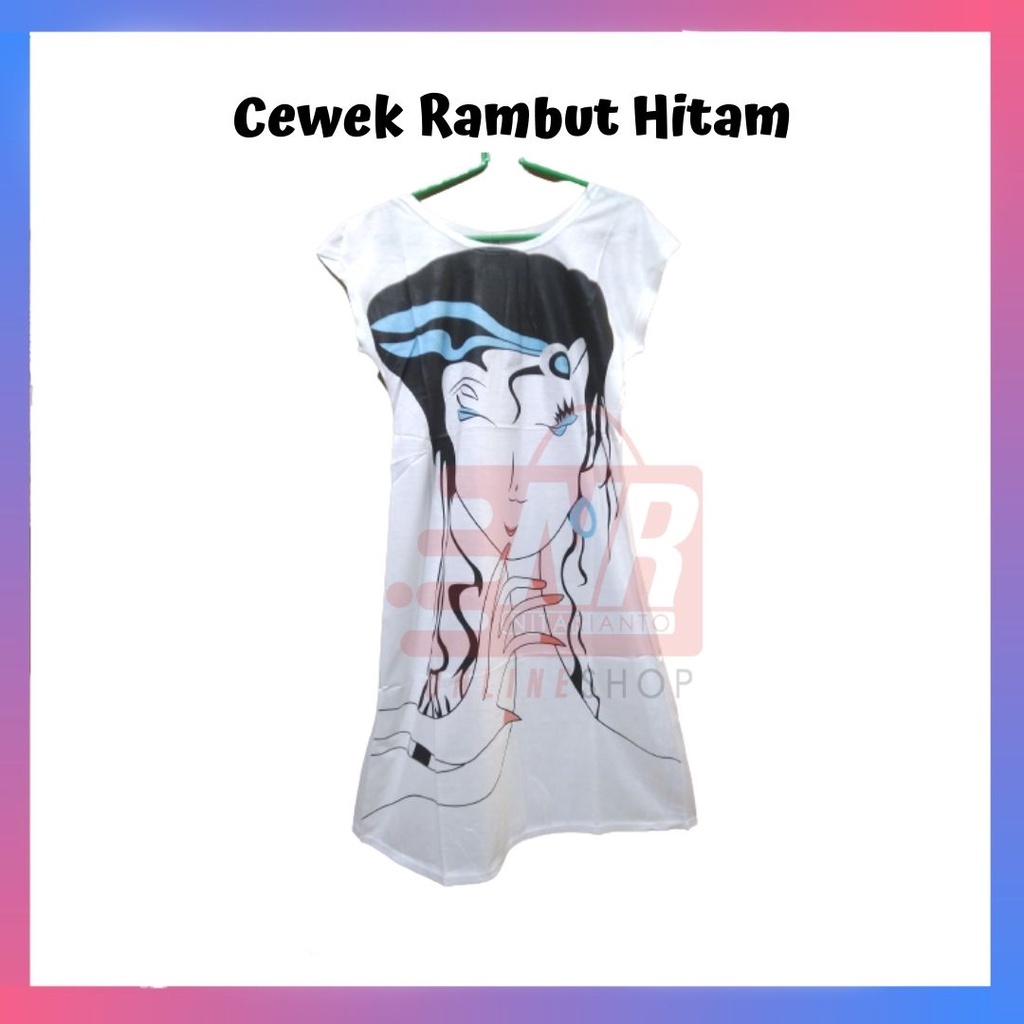 [Murah] Daster Karakter / Dress Wanita Karakter / Dress Wanita / Daster Murah / Daster Motif Kartun