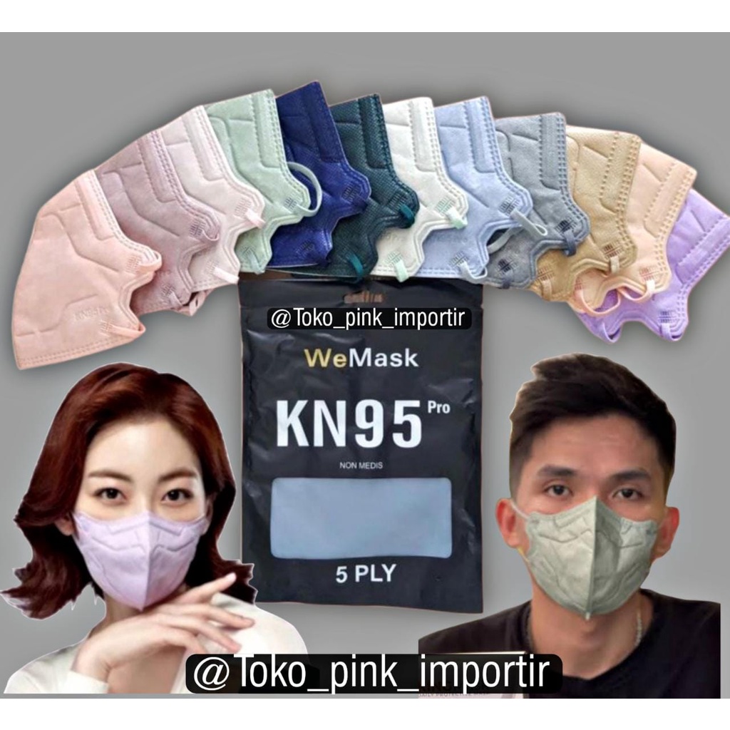 MASKER KN95 PRO WEMASK WEMAZE 5PLY | MASKER KN 95 PRO WEMAZE 5D WARNA ISI 10PCS 10 PCS