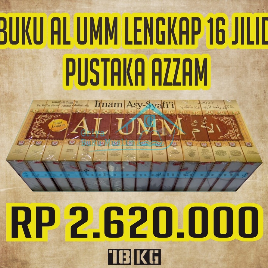 Buku Kitab Terjemah Al Umm 16 Jilid Lengkap