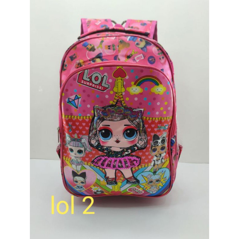 Tas Ransel Sekolah Printing Lampu Lol