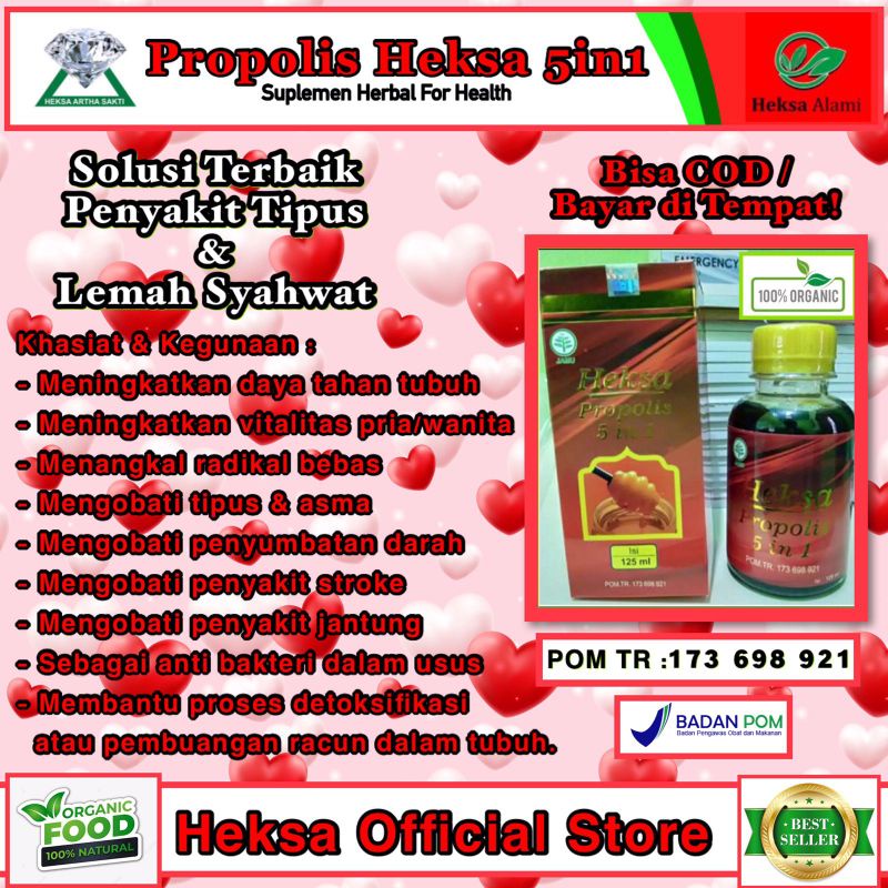 Propolis Heksa 5in1 | Meningkatkan Imun dan Daya Tahan Tubuh!