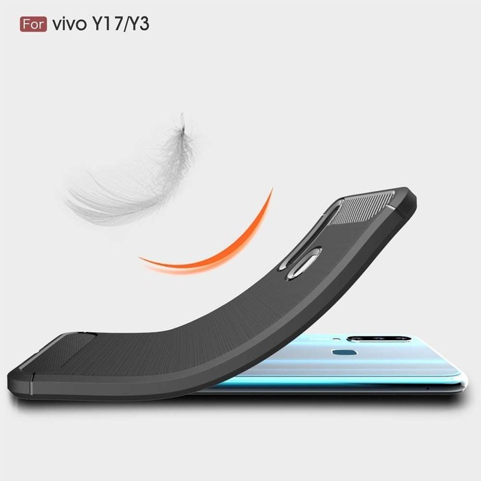 Silicon Case VIVO Y3 Y11 Y12 Y15 Y17 U10 Softcase iPAKY Carbon Casing Cover