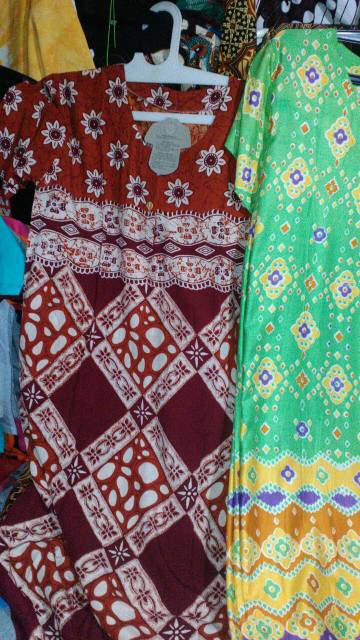 TERMURAH! BEST SELLER! DASTER BATIK LENGAN PENDEK MOTIF DAN WARNA ACAK - GROSIR SOUVENIR KHAS JOGJA