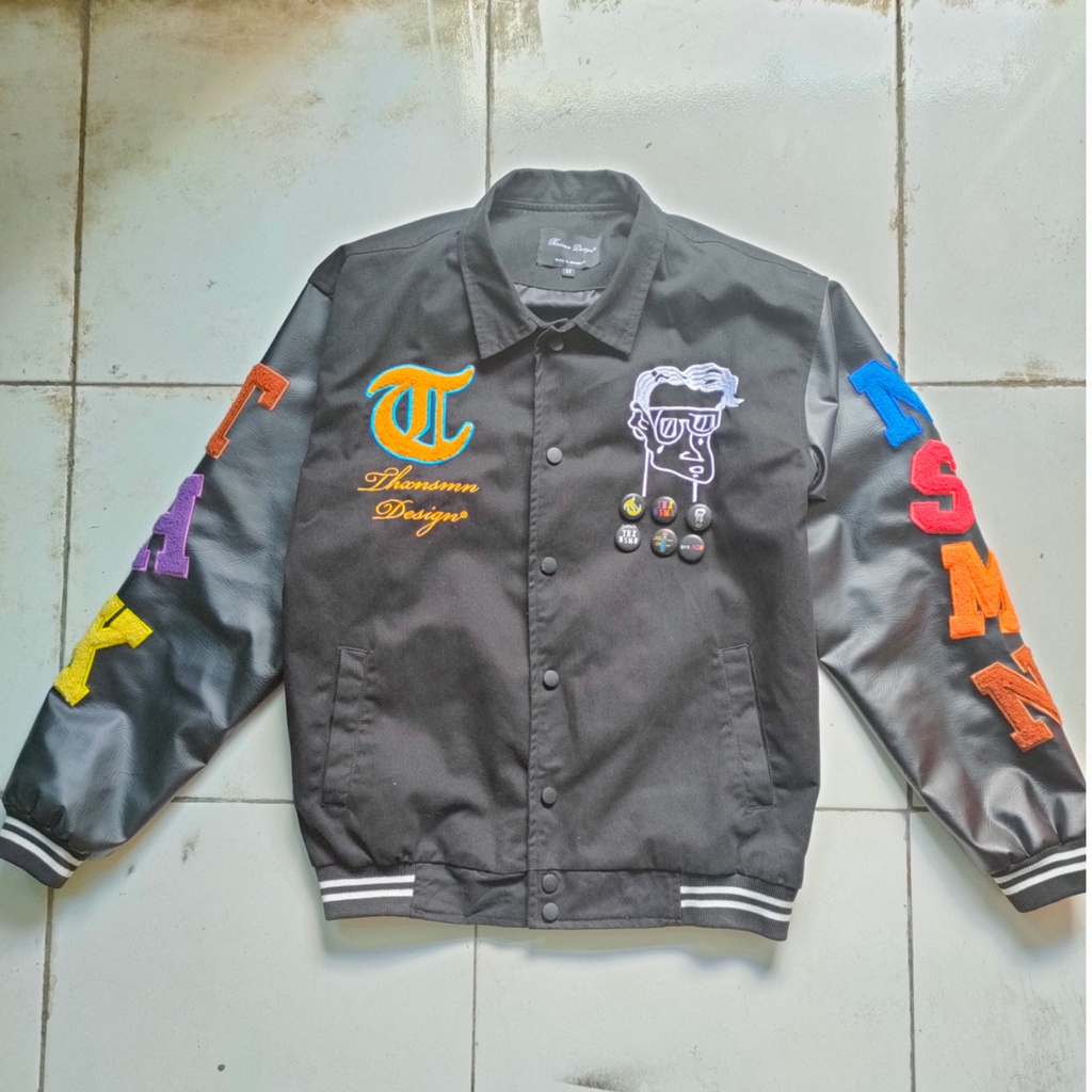 Varsity Jacket Magicula Black Thanksinsomnia