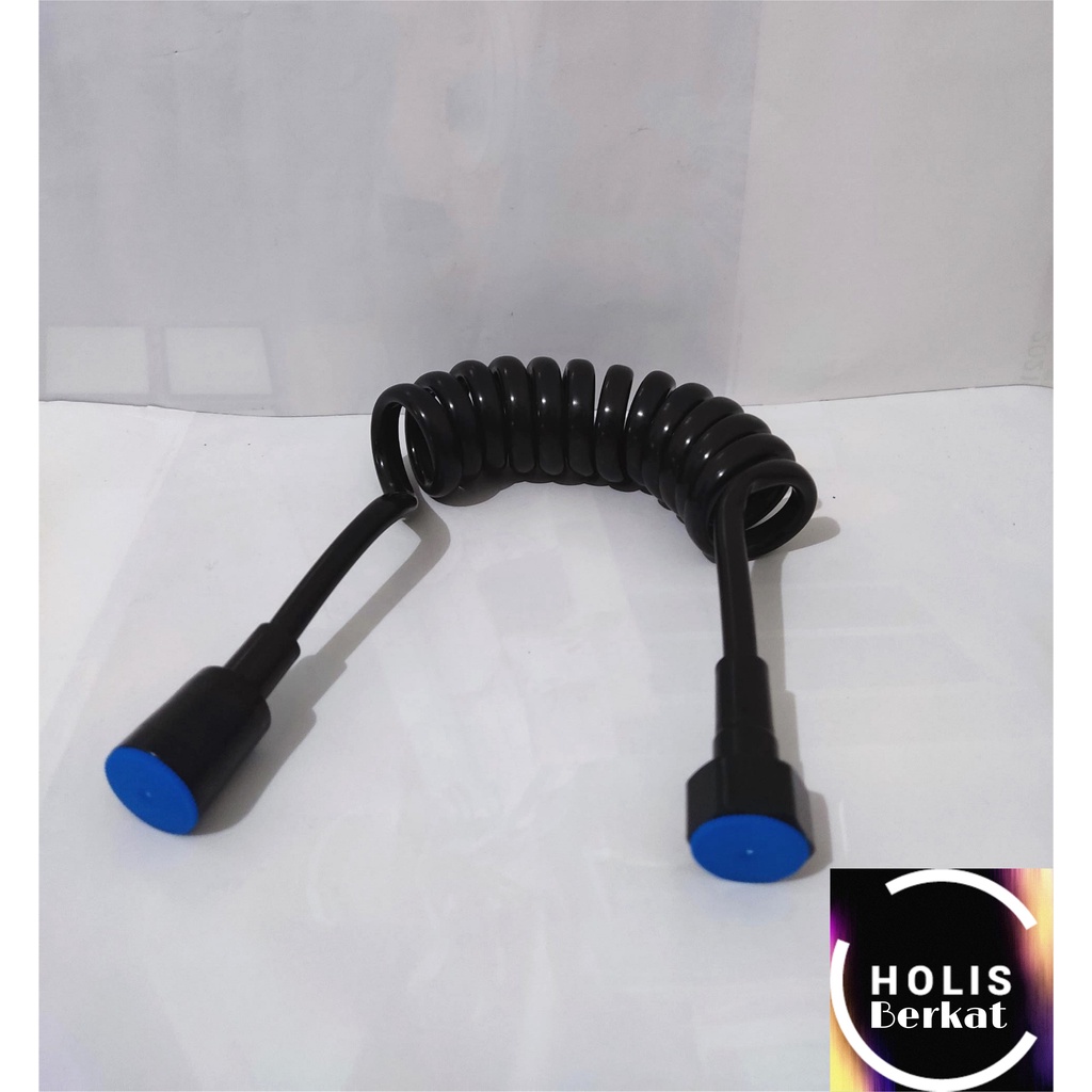 Selang Shower Mandi / Toilet Model Telepon 1.2 Meter / 120 cm HITAM