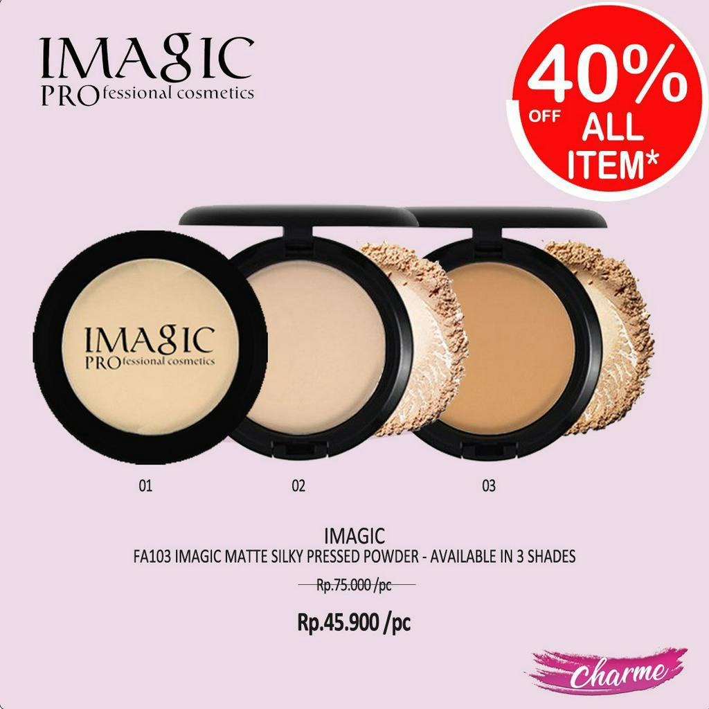 (READY &amp; ORI) IMAGIC Matte Silky Pressed Powder Bedak Padat FA103 FA 103