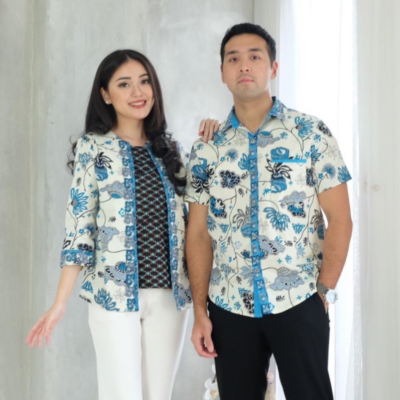 Couple Batik ACC Series / Batik Pria Wanita Modern /Batik Couple /Batik Pasangan