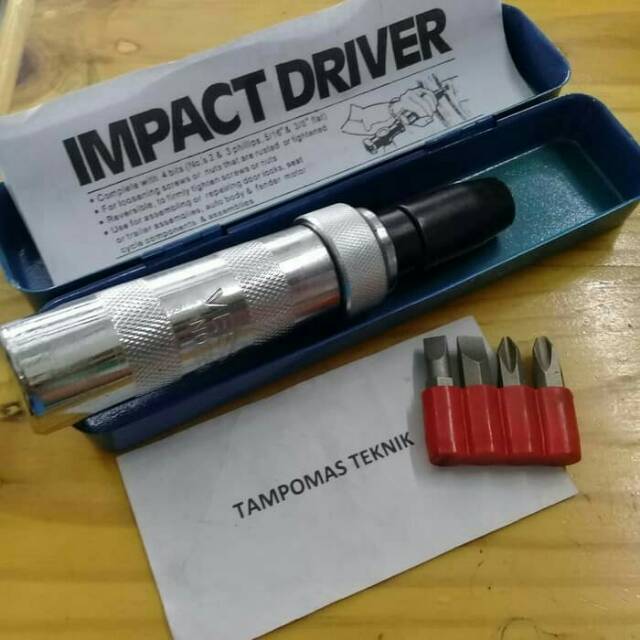 Obeng Ketok Set Vessel 2500 Obeng Getok Bonus Mata Obeng Ketok Box Besi Impact Driver Set