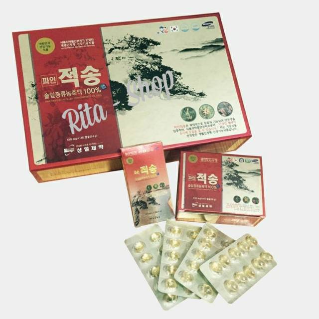 RED PINE JEOKSONG PENEROBOS PEMBULUH DARAH TERSUMBAT 60 kapsul ORIGINAL HANDCARRY DARI KOREA