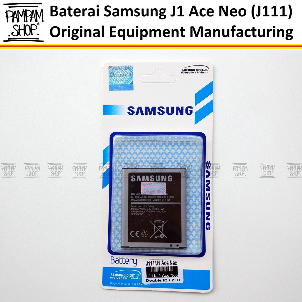 Baterai Samsung Galaxy J1 Ace Neo 2016 J111 Battery Batre Ori J111F