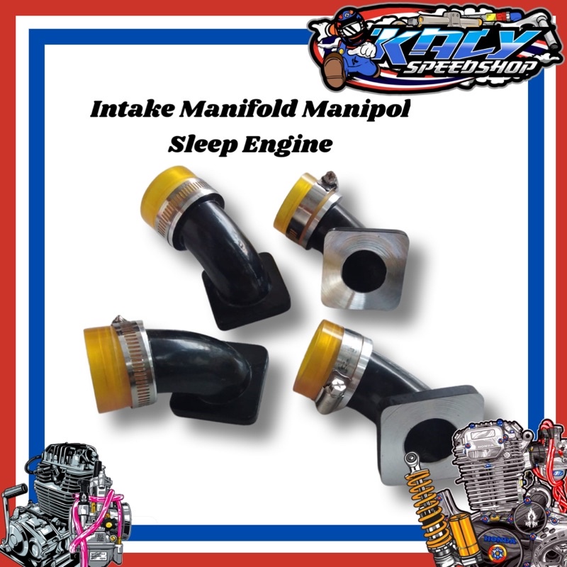 Manipol Manifold Intake Teflon Sleep Engine Bebek Matic PE/PWK 28 PE 35