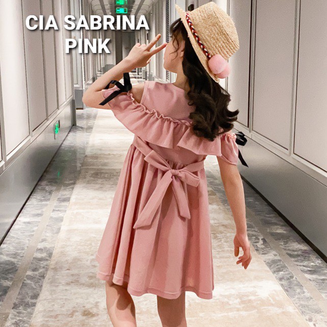 CIA SABRINA DRESS / BAJU DRES ANAK KOREA IMPOR / BAJU DAILY ANAK PEREMPUAN REMAJA TANGGUNG IMPORT