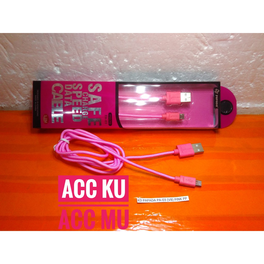 KABEL DATA PAPADA PA-03 MICRO USB ORIGINAL HIGH QUALITY