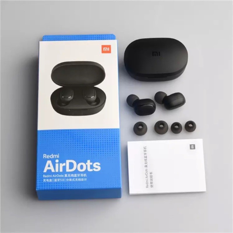 Airdots TWS Headset Bluetooth 5.0 Wireless Earphone Stereo Bass Mi Air Dots