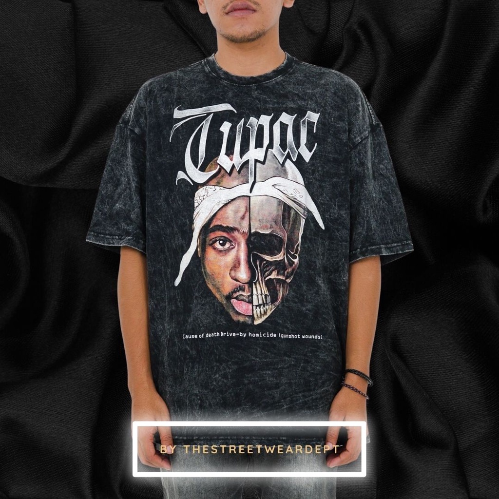 Kaos T Shirt Tee Tupac Vintage Washed