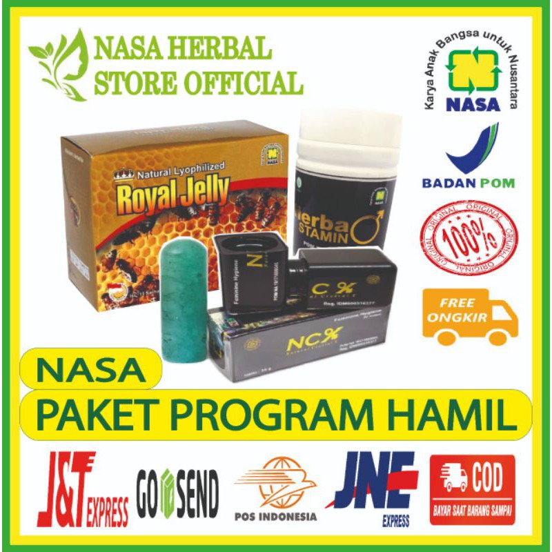 Paket Program Hamil Nasa (Kapsul Herbastamin,Crystal X,Natural Royal Jelly)