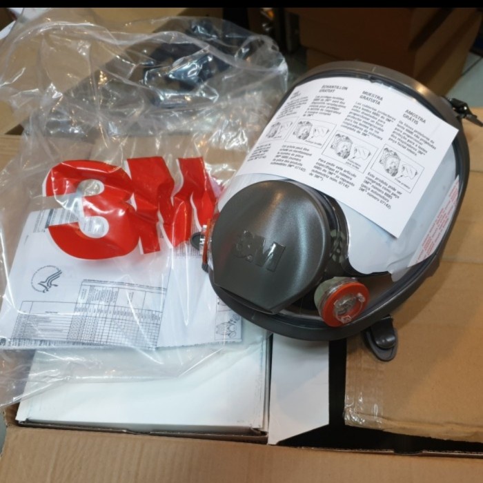 3M masker respirator full face 6800 + catridge p100 /3m original