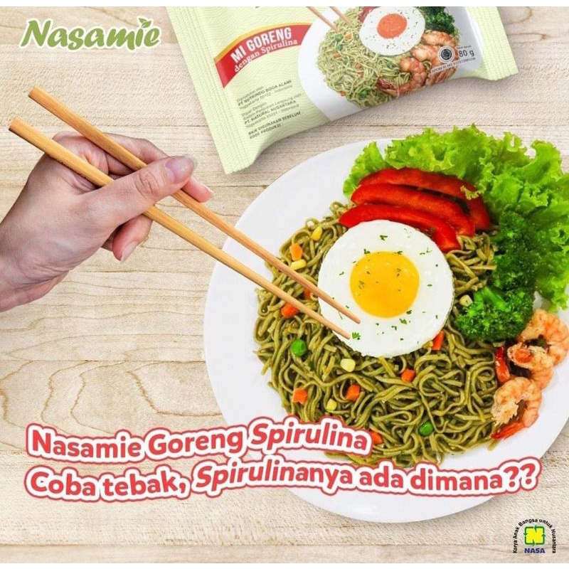 

NASAMIE (Mie sehat dengan kandungan spirulina)