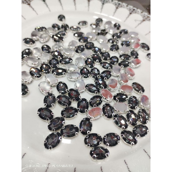 144biji Crystal cangkang akrilik 10x14