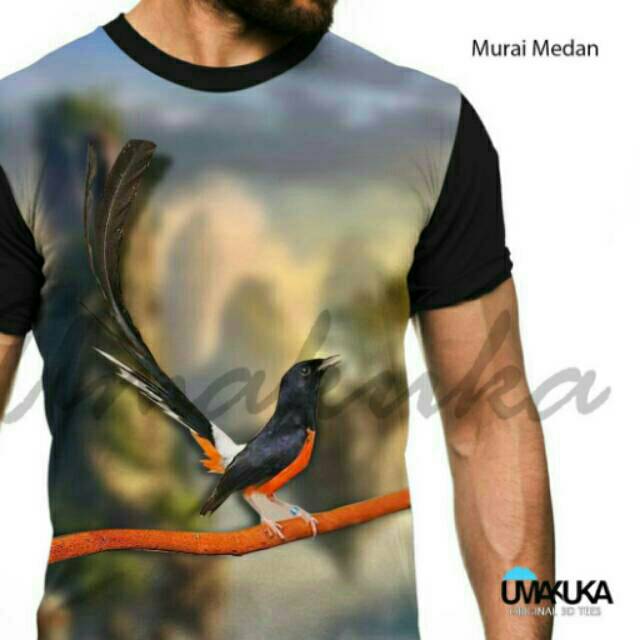 Kaos 3d Fullprint Umakuka Murai Medan Kicau Mania Burung Murah